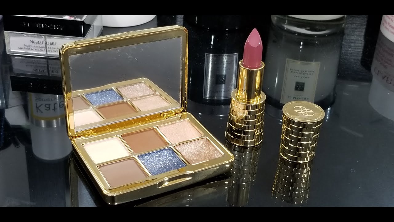 Olivia Palermo eyeshadow palette and matte lipstick