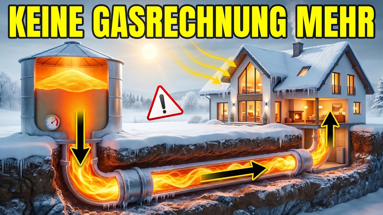 300-Euro-Sandspeicher heizt Ihr Haus den ganzen Winter lang - ohne Gas, ohne Netzstrom, ohne Kosten!