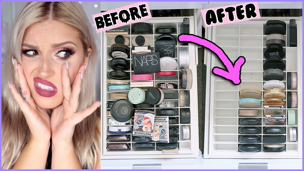 Powder & Bronzer  🔪 ORGANIZE AND DECLUTTER MY MAKEUP COLLECTION! 😏