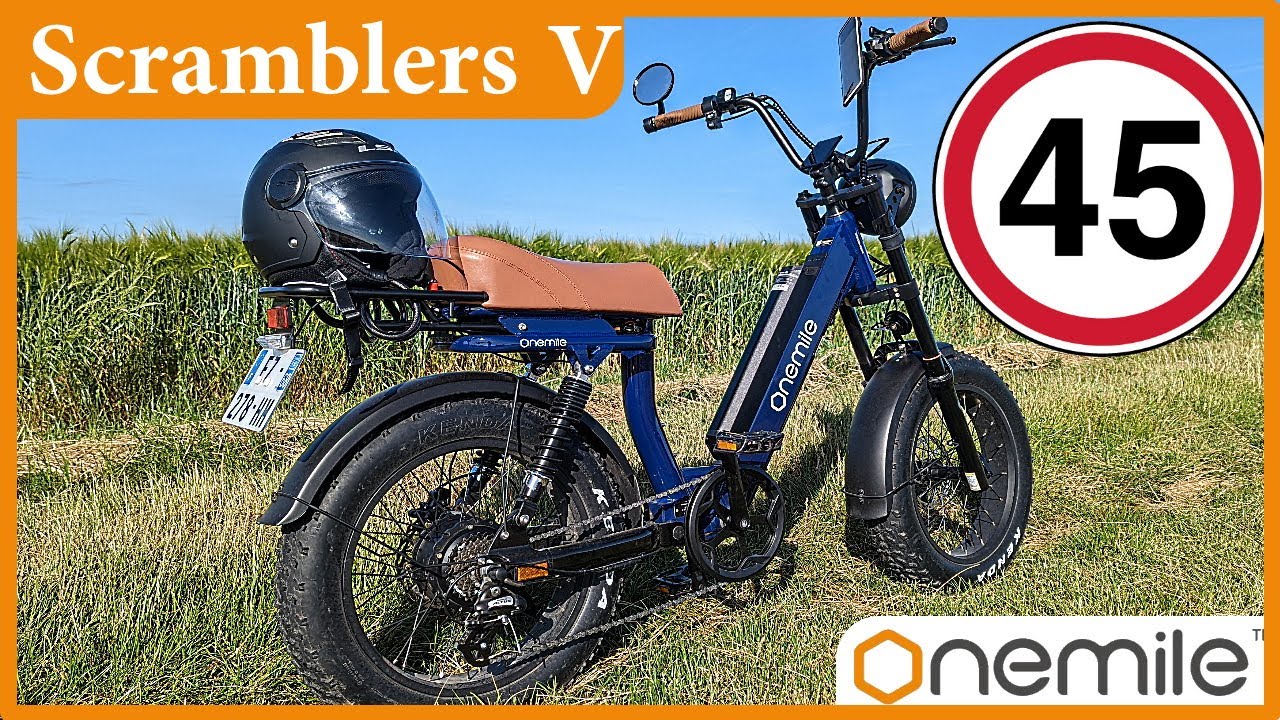 Scrambler V - speedbike 45KMH homologué