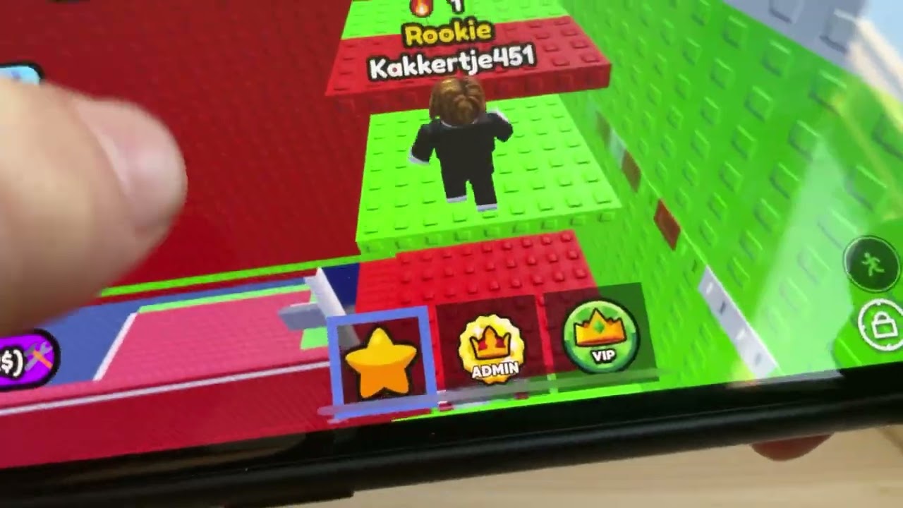 Ik doe een obby in Roblox