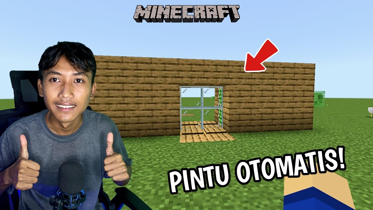 AKU MEMBUAT PINTU MEMBUKA OTOMATIS DI MINECRAFT!! - Minecraft 