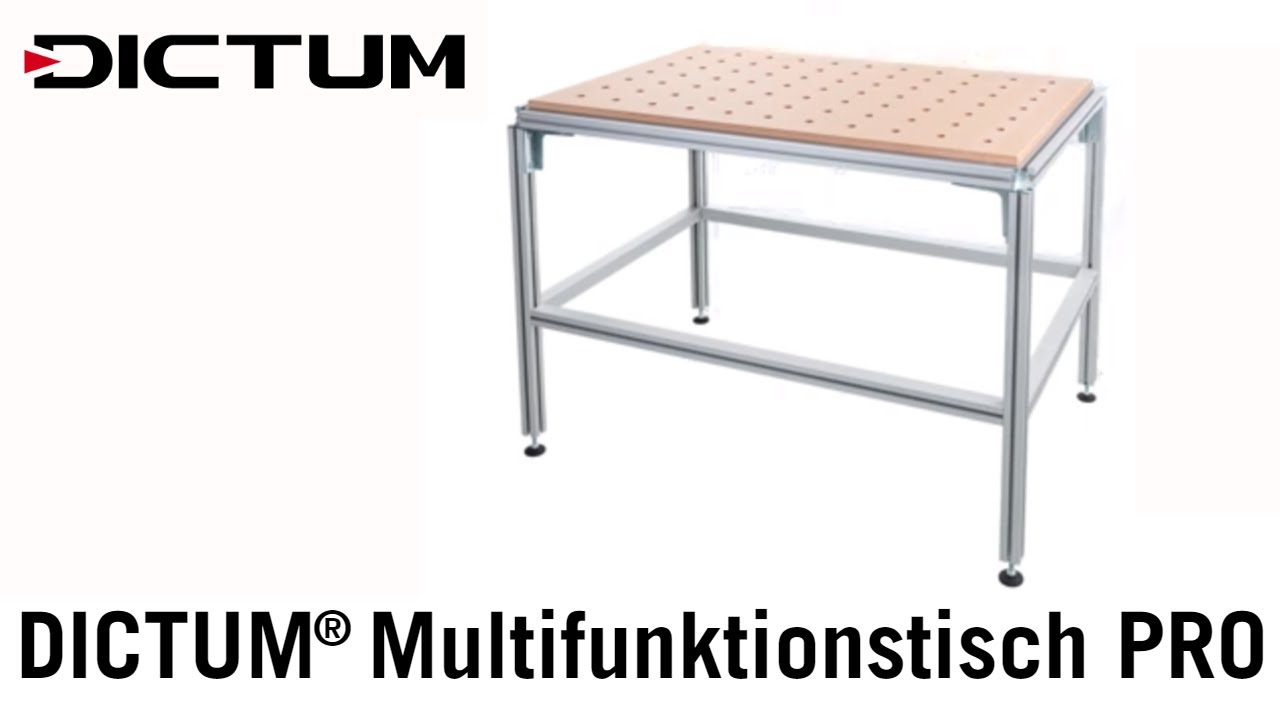DICTUM&reg; Multifunktionstisch PRO - Die vielseitige Arbeitsstation