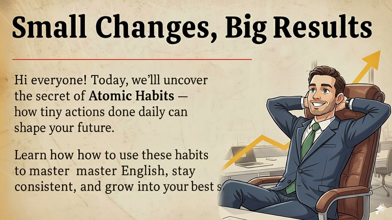 Atomic Habits – Small Changes, Big Results | Learn English Through Shadowing