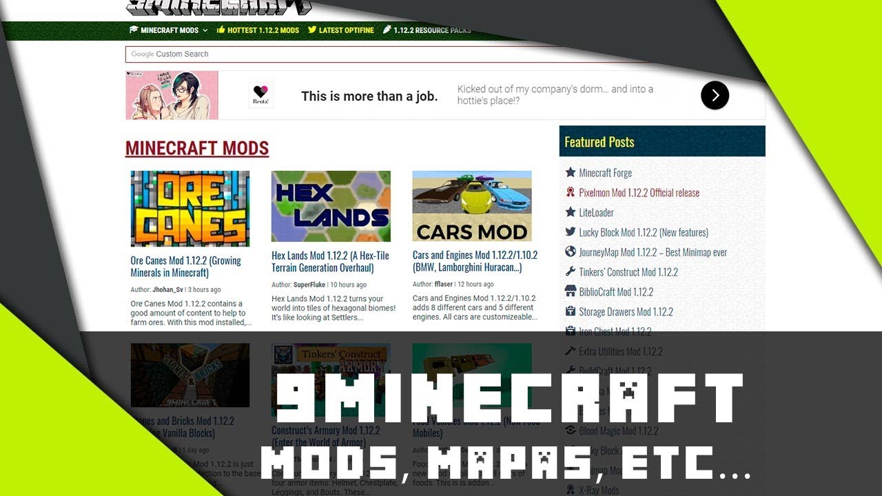 9MINECRAFT : MELHOR SITE PARA BAIXAR MODS MAPAS SKINS ENTRE OUTROS!