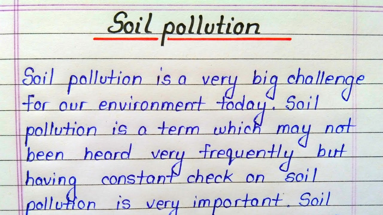 Soil pollution essay in english || Essay on soil pollution for students