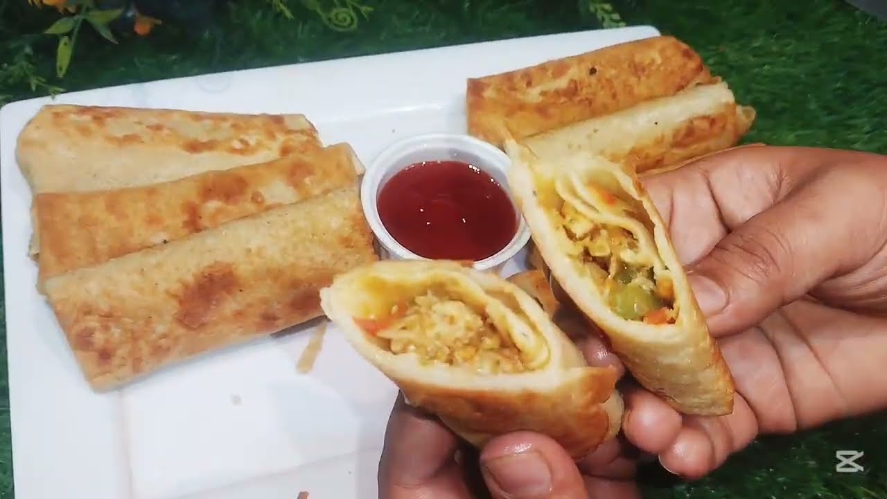 Delicious Chicken Tikka Crepe Rolls: Perfect Ramzan Iftar Snack Recipe | How to Make Crepes at Home