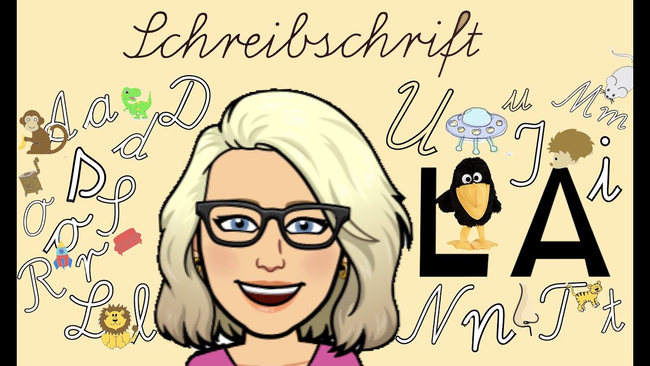 Schreibschrift  (LA) lernen mit Leo, I,U,N,M,E,D,O,A,R,S,T,und L / Schreiben ✍️/ Lernen mit Leo