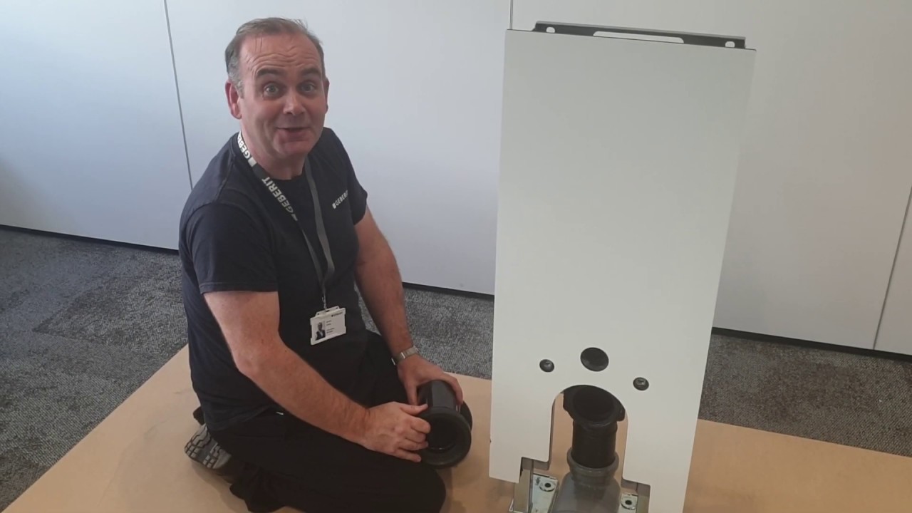 AquaClean Care soil pipe configuration - Into floor