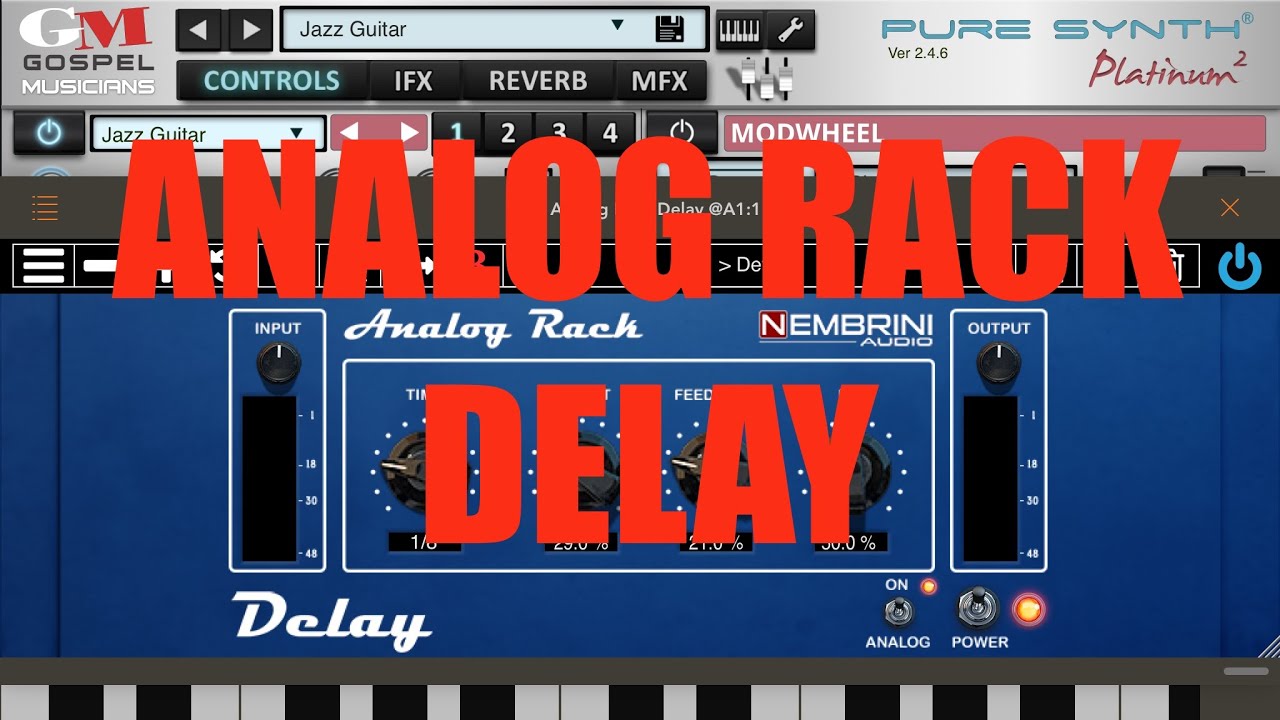 Nembrini Analog Rack Bundle - Tutorial: Exploring the app Part 1, Delay