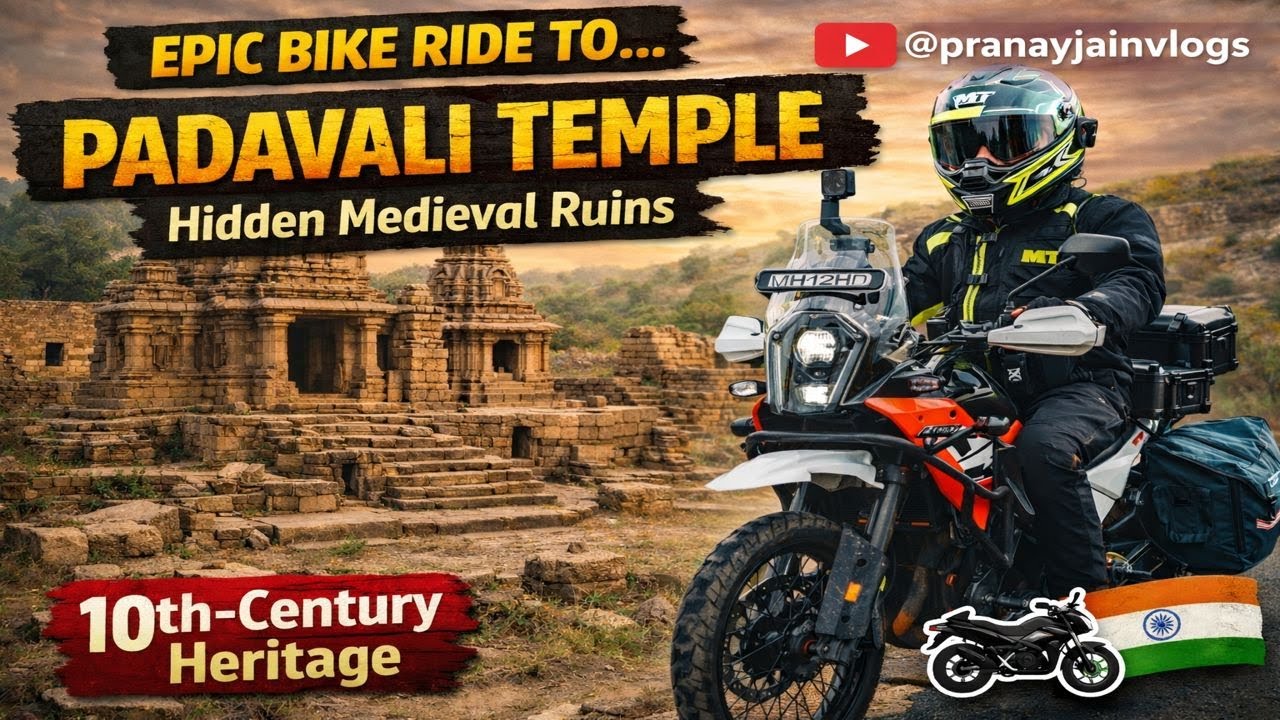 Padavali Temple: India’s Forgotten 10th-Century Ruins | Bike Ride Vlog #pranayjainvlogs #padawali
