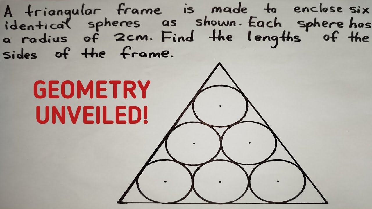 Triangular Frame Mystery: Calculating Lengths with Spheres
