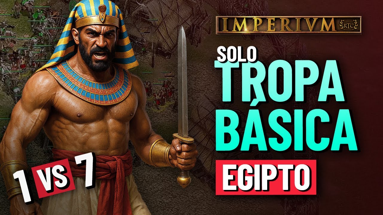 🛡️⚔️¿Pueden SOLO TROPAS BÁSICAS vencer un 1 VS 7 con EGIPTO? ⚔️🛡️ | IMPERIUM 3