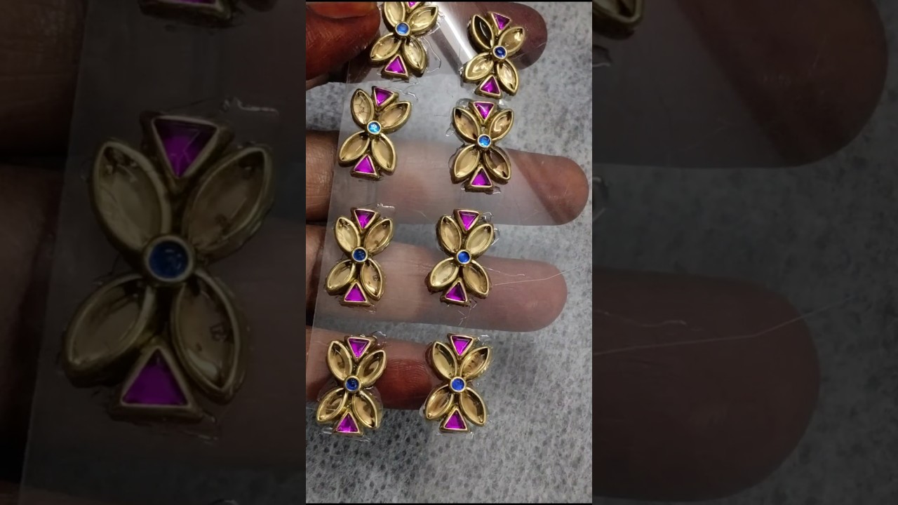 Kundan patches for silk thread bangles 😍 