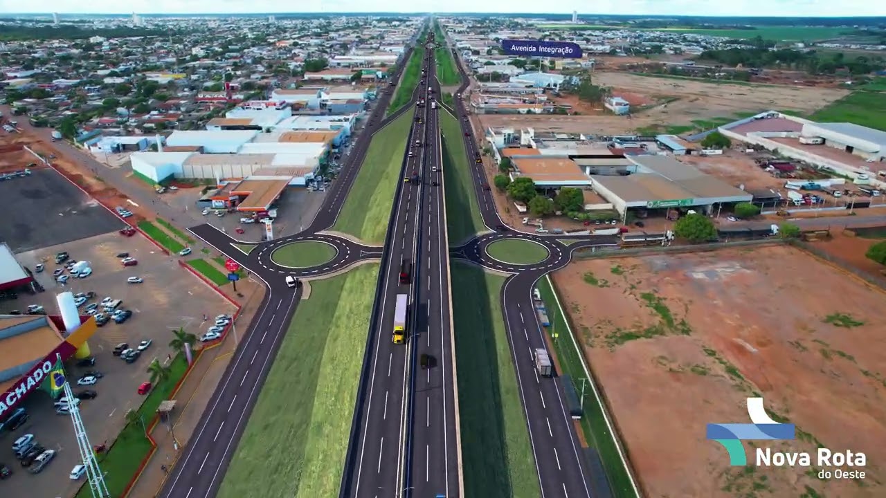 Viadutos da obra de duplicação da BR-163 em Sinop