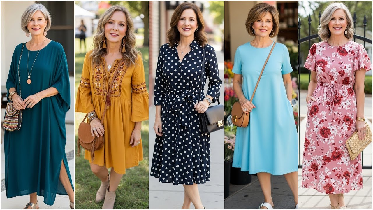 Summer Dresses for Women Over 50 - Trendy Summer Outfits 2025 for Ladies - Fashion Over 50