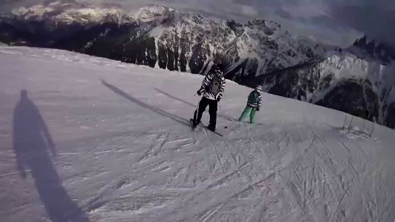 Trip from Poland ( Krapkowice)  on Skiing in the Dolomites, Italy Falcade 2014.03.26 Full HD 1080p
