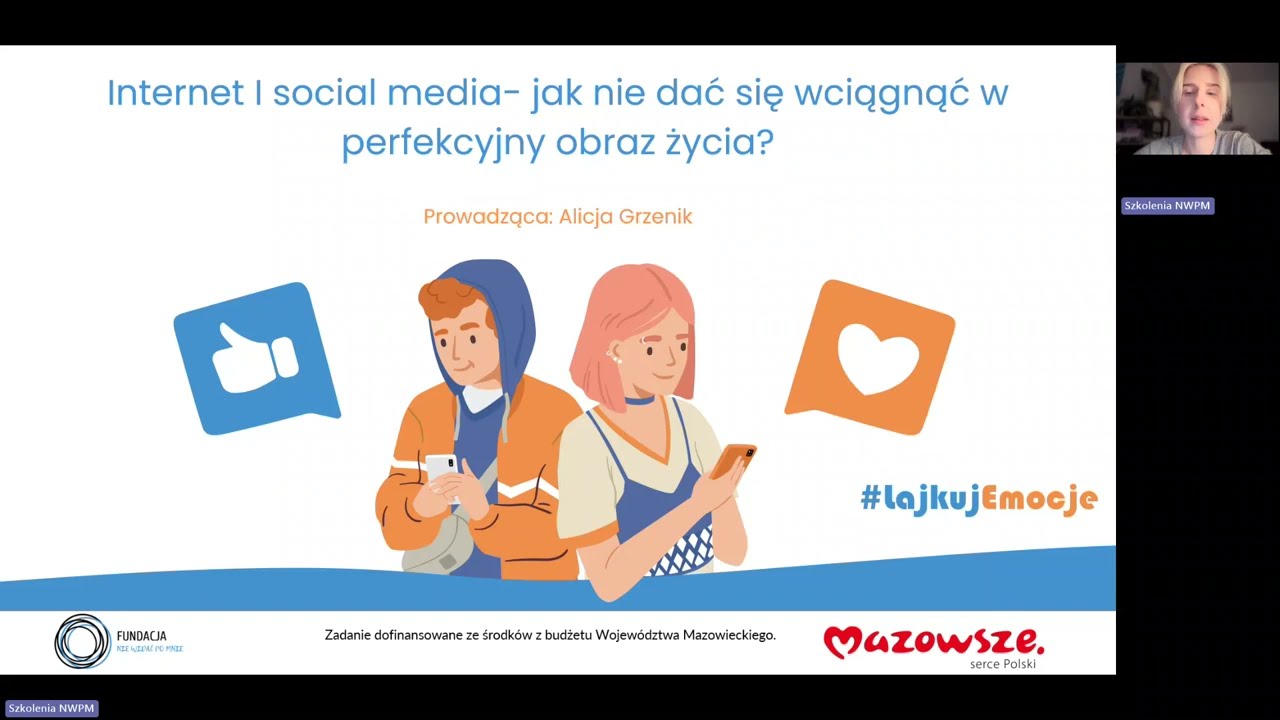 #LajkujEmocje - Internet i social media- jak nie dać się wciągnąć w perfekcyjny obraz życia?