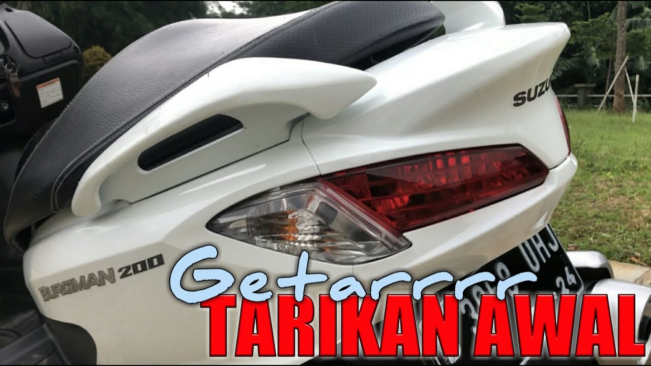SUZUKI BURGMAN 200 GETAR DI TARIKAN AWAL + LETAK NOMOR MESIN & NOMOR RANGKA
