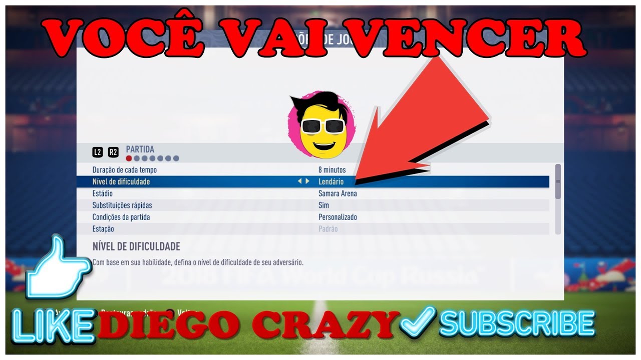 FIFA 18 DICA,COMO JOGAR NO LENDÁRIO E VENCER.