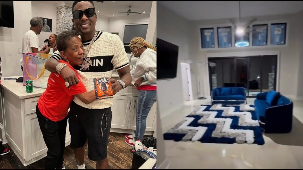 Boosie Builds His Mom Her Own Mansion At His Batman Estate & Surprised Her With $10,000 On Her BDay 