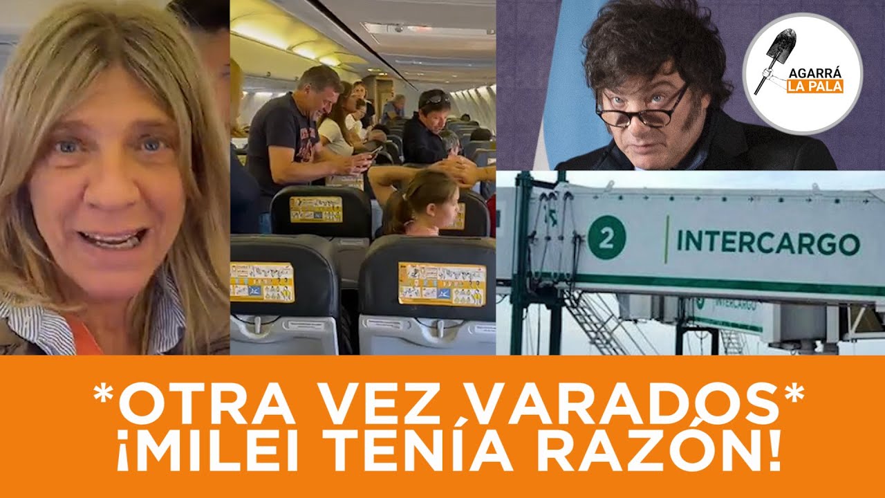 OTRA VEZ PASAJEROS REHENES POR CULPA DE LOS PARÁSITOS DE INTERCARGO QUE QUIEREN CULPAR A MILEI