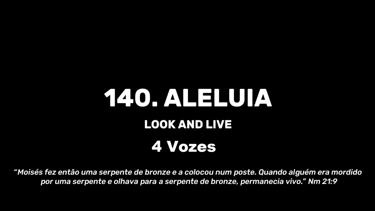 140. Aleluia - 4 Vozes