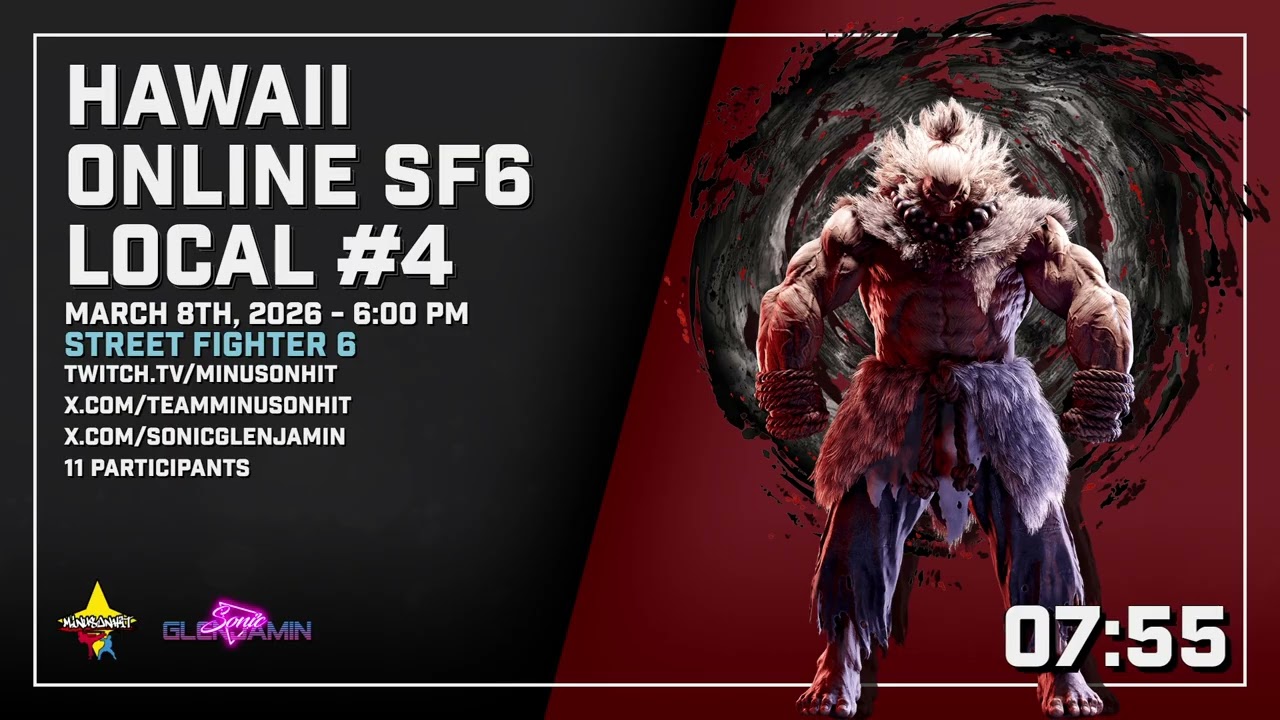 Hawaii Online Street Fighter 6 Tournament #4