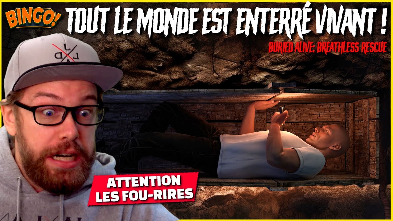 L'OXYGENE NOUS MANQUE ! (Tellement on rit) | Buried Alive Breathless Rescue - Bingo Horreur FR