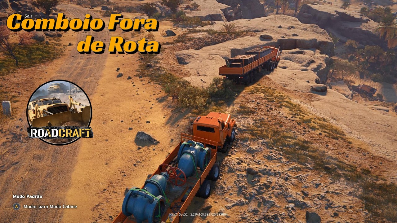 RoadCraft Fazendo rota alternativa para o comboio - #4k