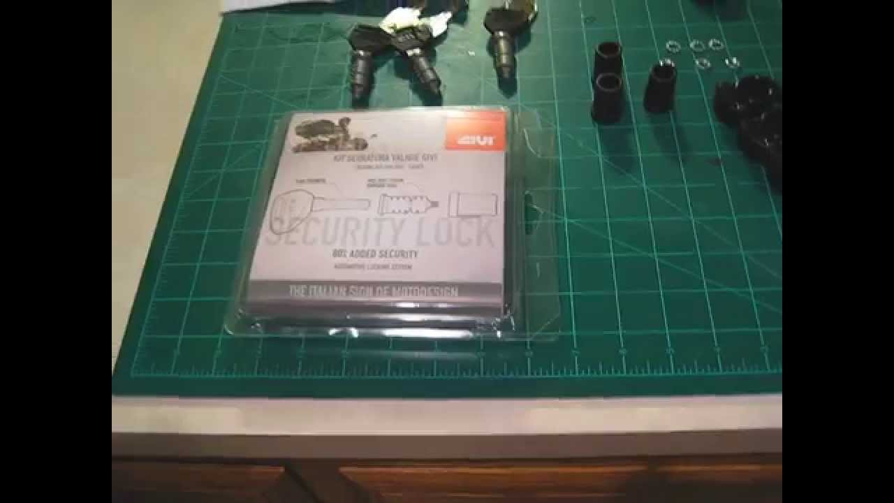 Changing locks on Givi Trekker Outbacks with SL103 Kit