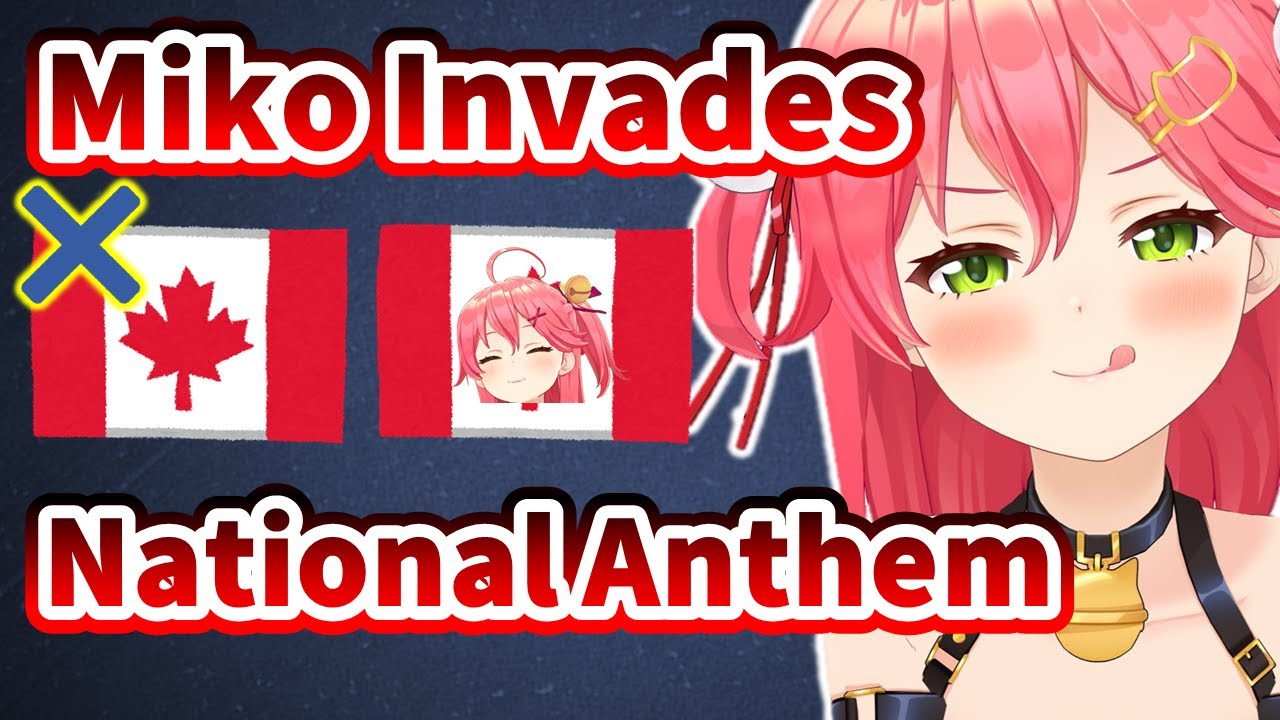 [EngSub] Miko Creates Complete Parody of Canadian National Anthem in Funny Way [Hololive Clip]