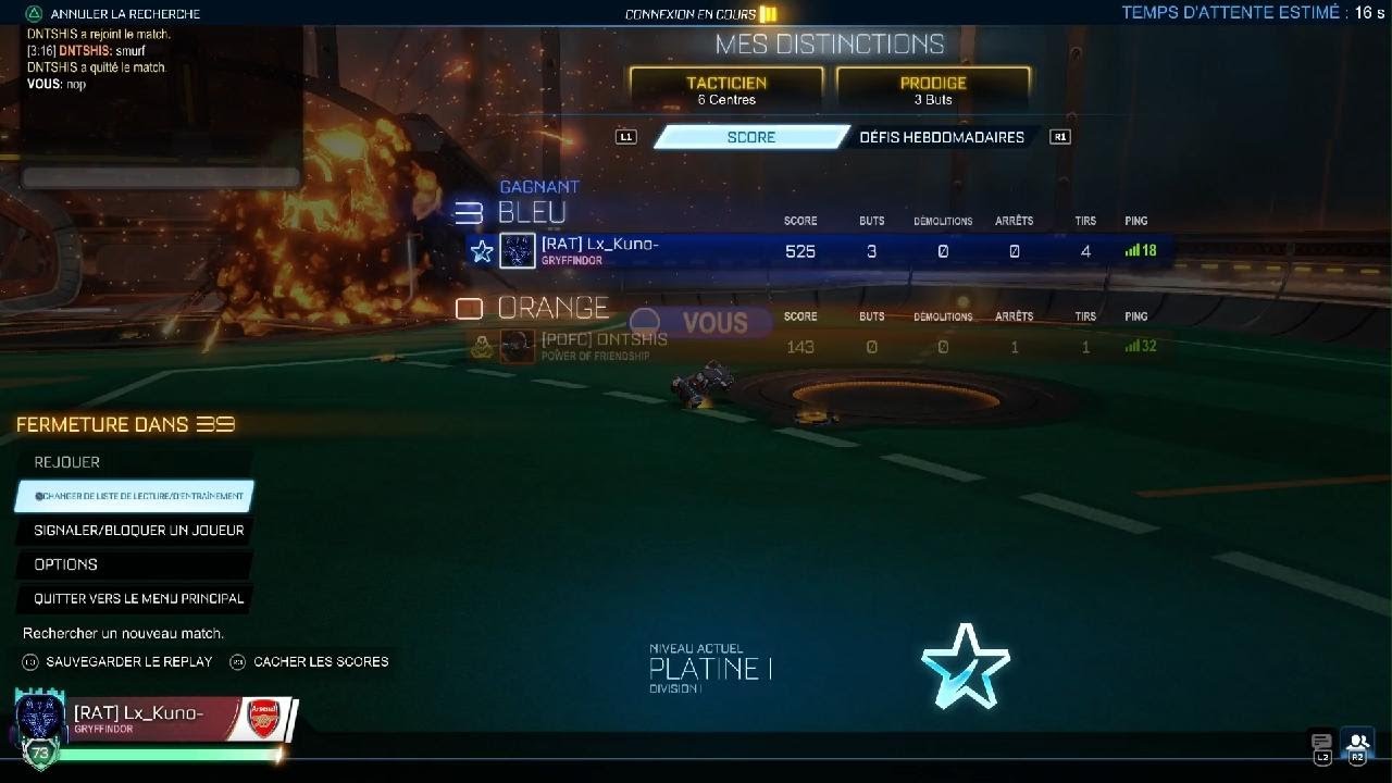 Je suis platine en 1v1