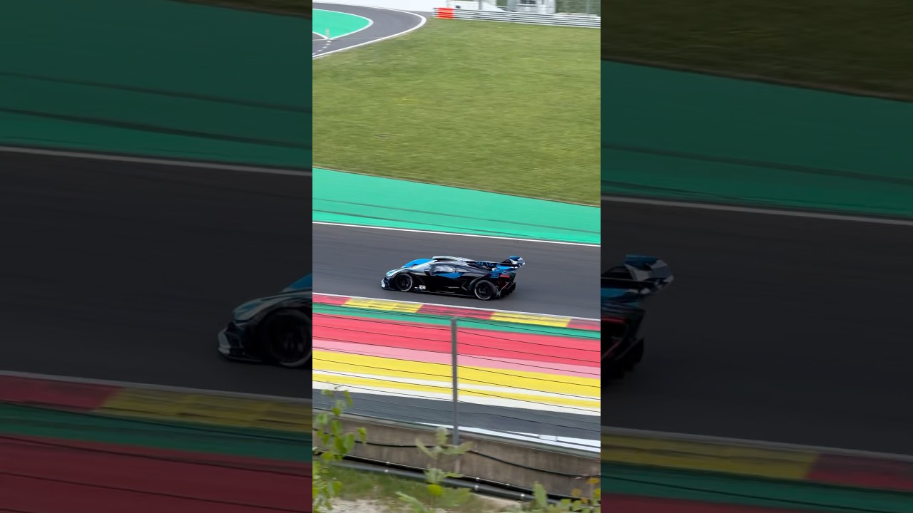 The first Bugatti Bolide on track at Spa #automobile #sportscircuit #racing