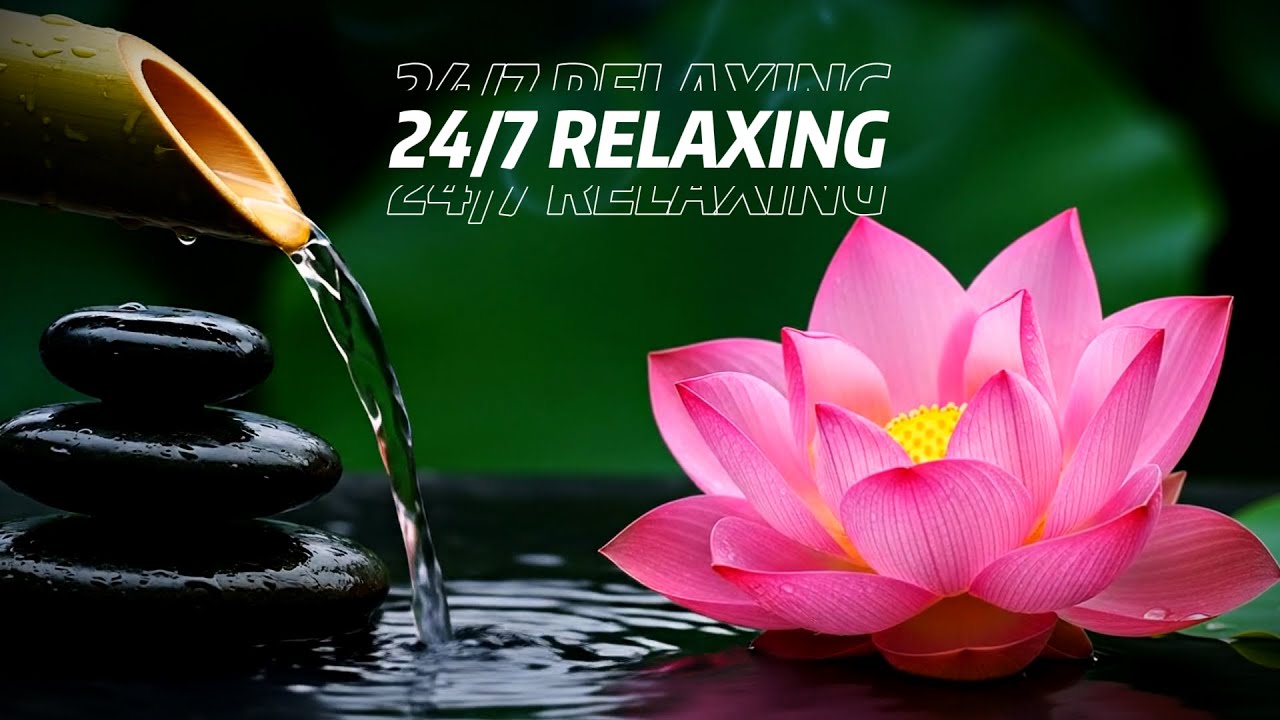 LIVE 🔴 24/7 Relaxing Zen Focus Sleep Waterfall Ambience 🌿 Calm Mind & Stress Relief