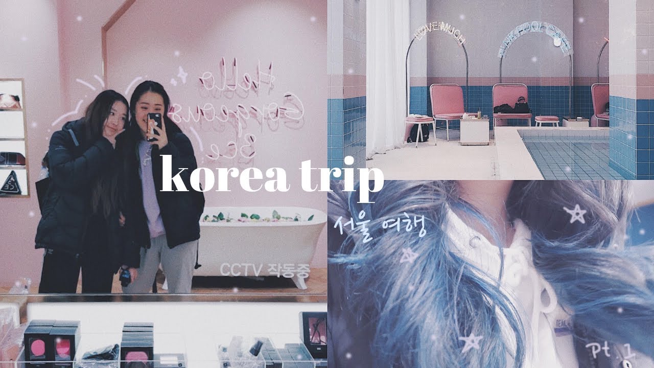 KOREA VLOG PART 1 (hair dying, stylenanda, namsan tower) | PEACHINNI