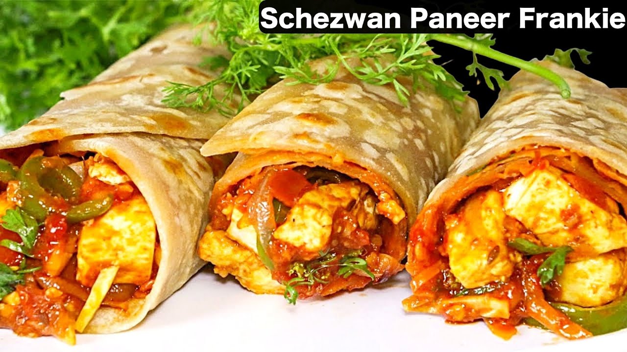 स्ट्रीट स्टाइल Paneer Schezwan Frankie बनाने का आसान तरीका | Tava Schezwan Frankie Recipe
