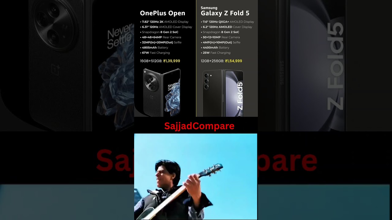 oneplus open vs galaxy Z Fold. 5 