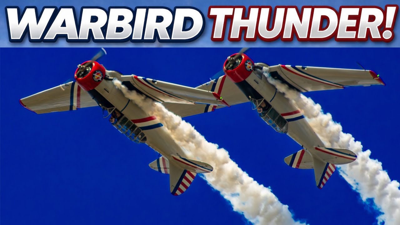 Warbird Thunder летает на легендарном техасском SNJ/T-6 на авиабазе NAS Oceana