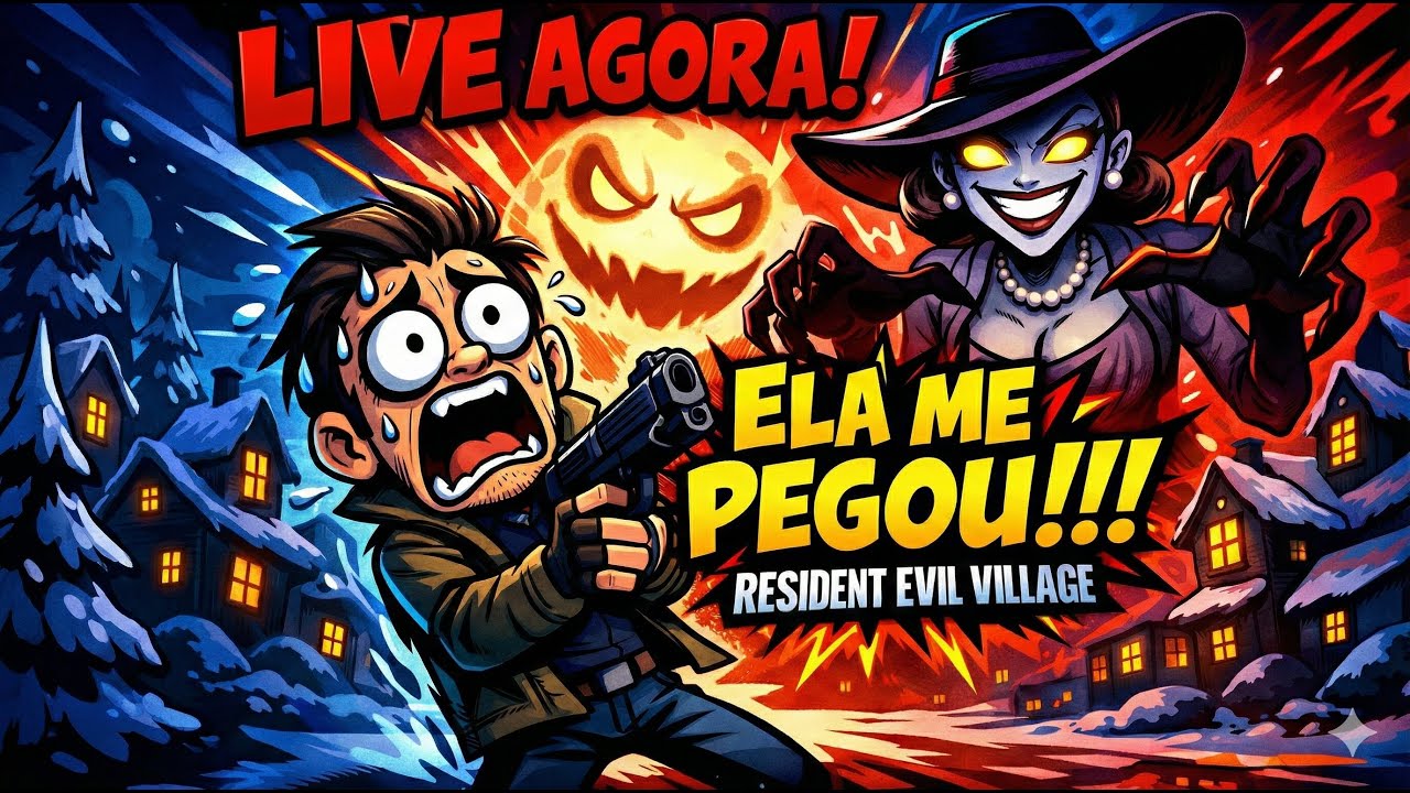 LIVE AGORA | RESIDENT EVIL VILLAGE 😨 A VILA NÃO QUER QUE EU SAIA VIVO!