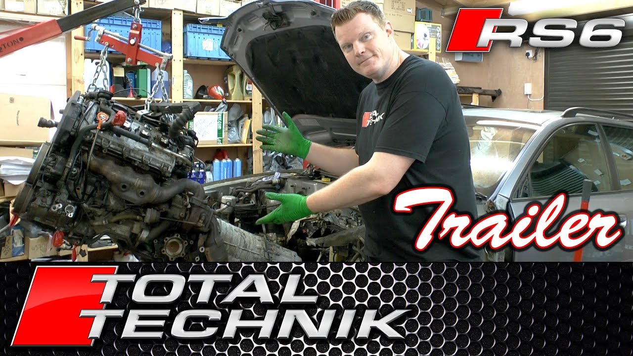 TRAILER - Audi RS6 Engine Removal BCY 4.2 V8 - C5 (2002-2005) - TOTAL TECHNIK