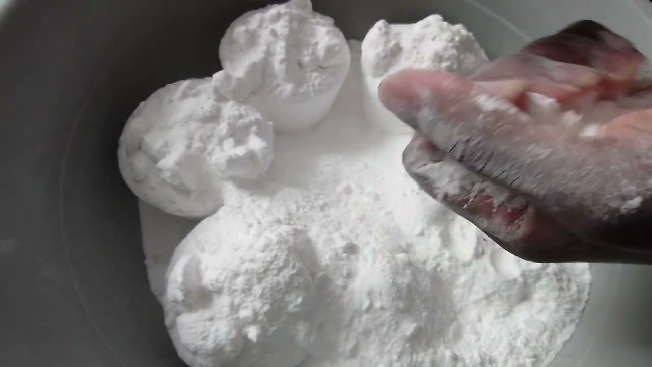 Asmr baking soda // All white crushing 