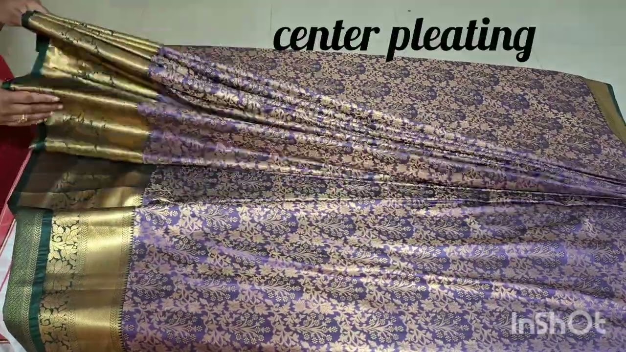 semi fluffy pleats full video 8333931081 contact for online order at reasonable prices#sareedraping 