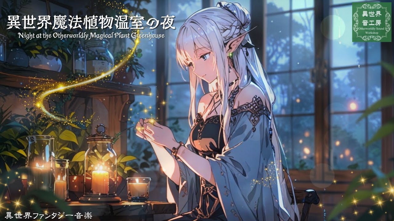 【異世界ケルト音楽】静かな夜の癒しBGM『異世界魔法植物温室』Night at the Otherworldly Magical Plant Greenhouse