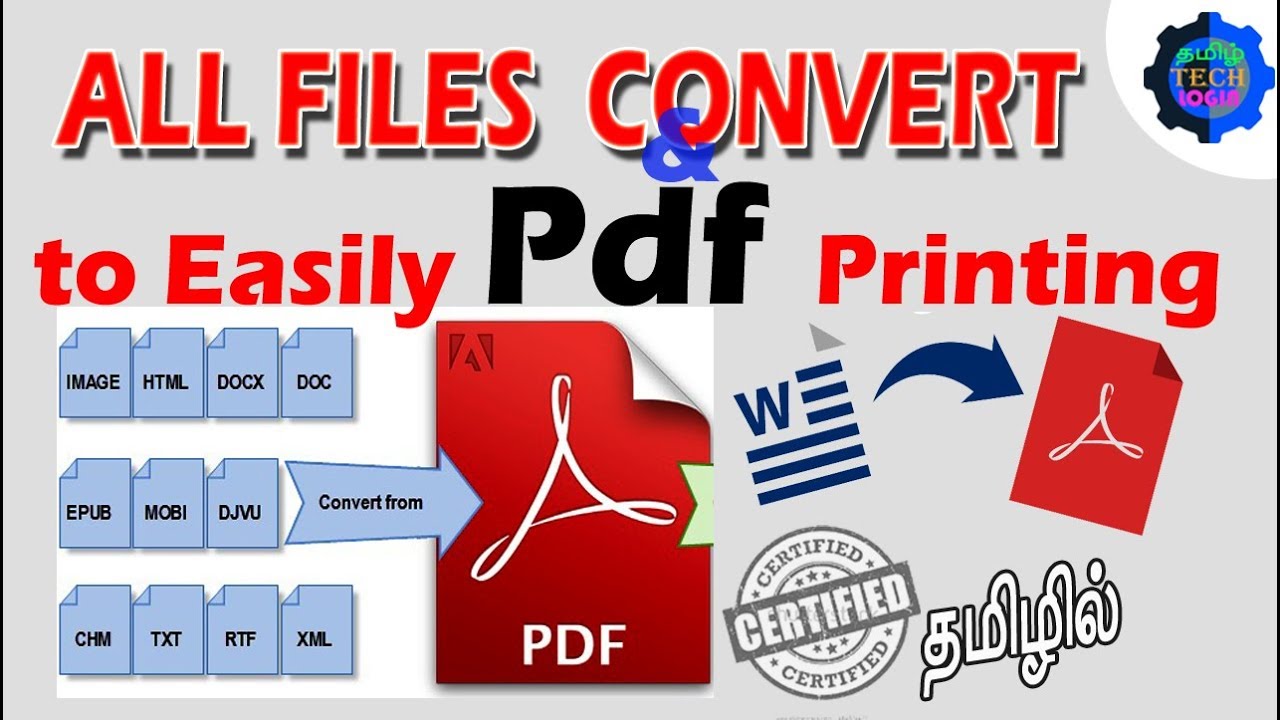 Free Pdf, Portable Document Format Creator Easily | Tamil Tech Login