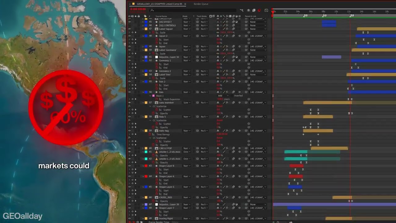 One of my cleanest GeoLayer / Map animation edits ever. 🧢