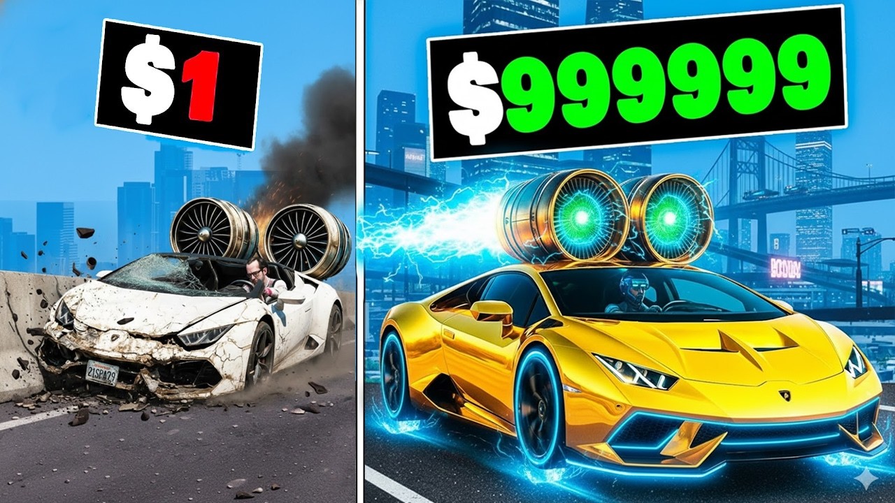 $1 to $1,000,000,000 CAR in GTA 5!