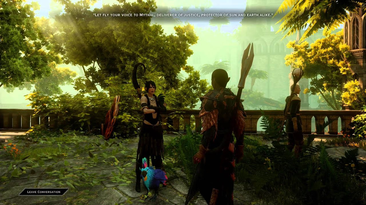 Exchanges Between Solas and Morrigan at the Temple of Mythal