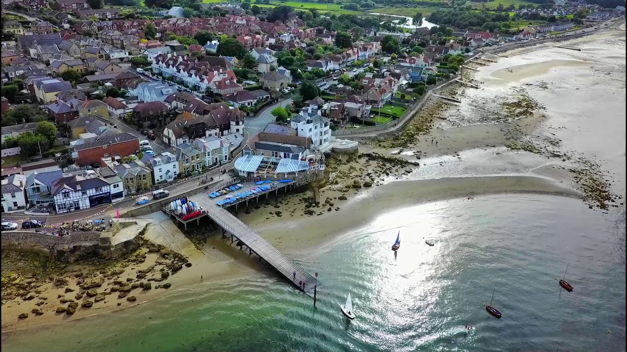 Aerial Views of Seaview, Isle of Wight - Aug 17