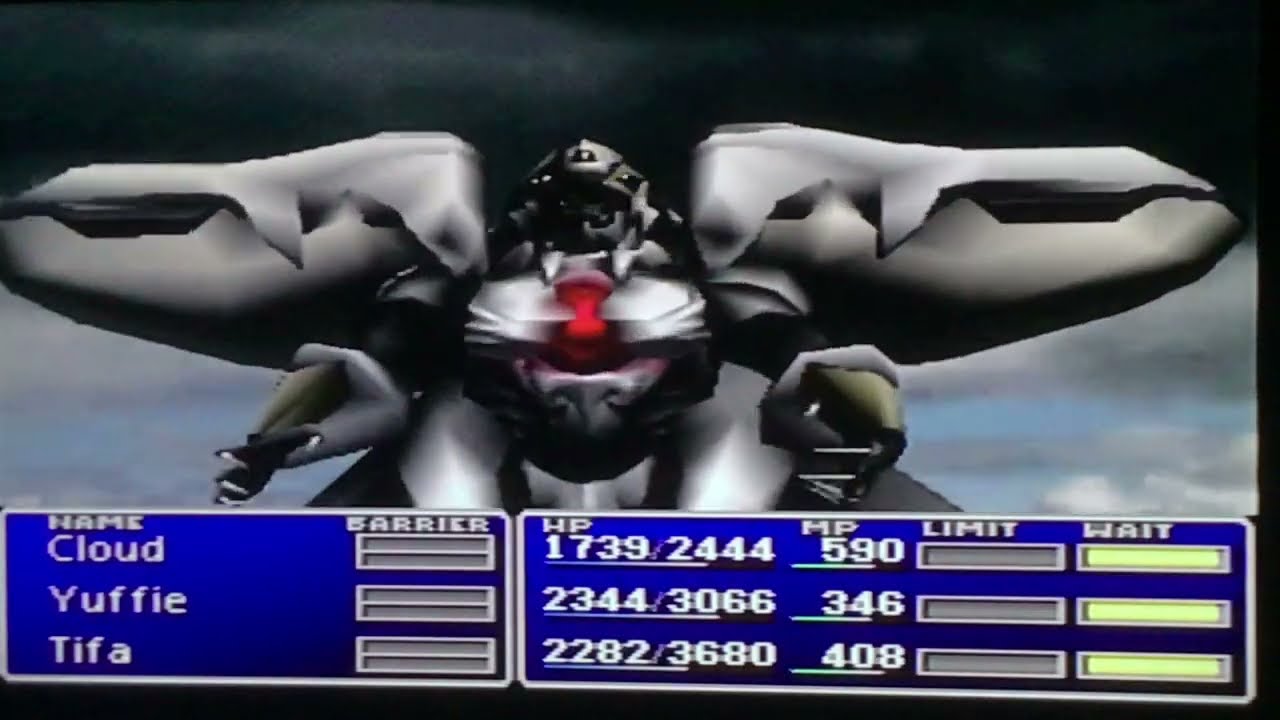 Gameplay Of Final Fantasy VII/7 (PS1)Disc 2(Part 47)Monster Coming Out From Under The Water (Weapon)